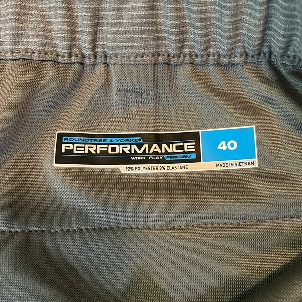 Roundtree & Yorke 9" Performance Grey Classic Shorts Size 40 - Picture 5 of 5